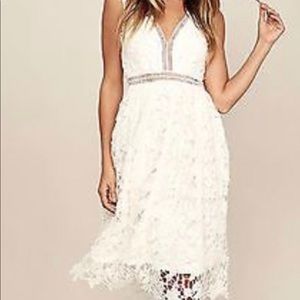 Gianni Bini white lace dress XS
